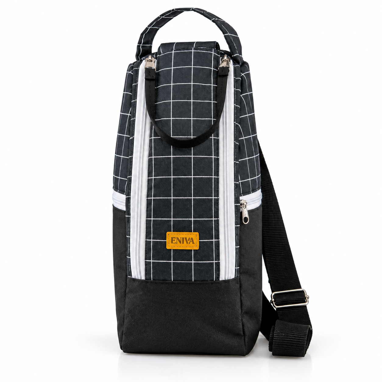 Bolso matero ENIVA Cuadros — vista de frente