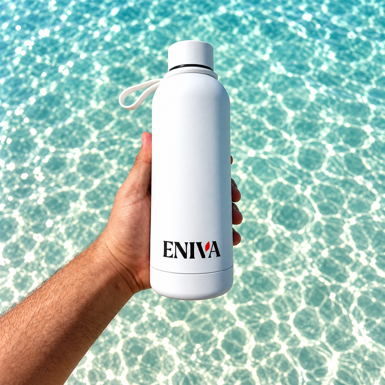 Botella ENIVA blanca de 500 ml